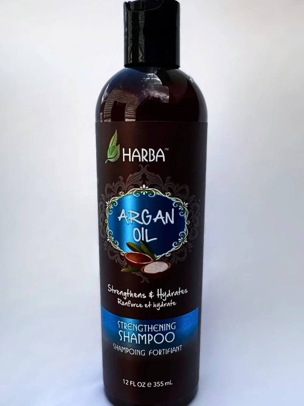Argan Oil Shampoo From Morocco, Strengthens & Hydrates Hair | 12 fl oz 355 mL